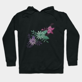 Watercolor Floral Illustration Hoodie